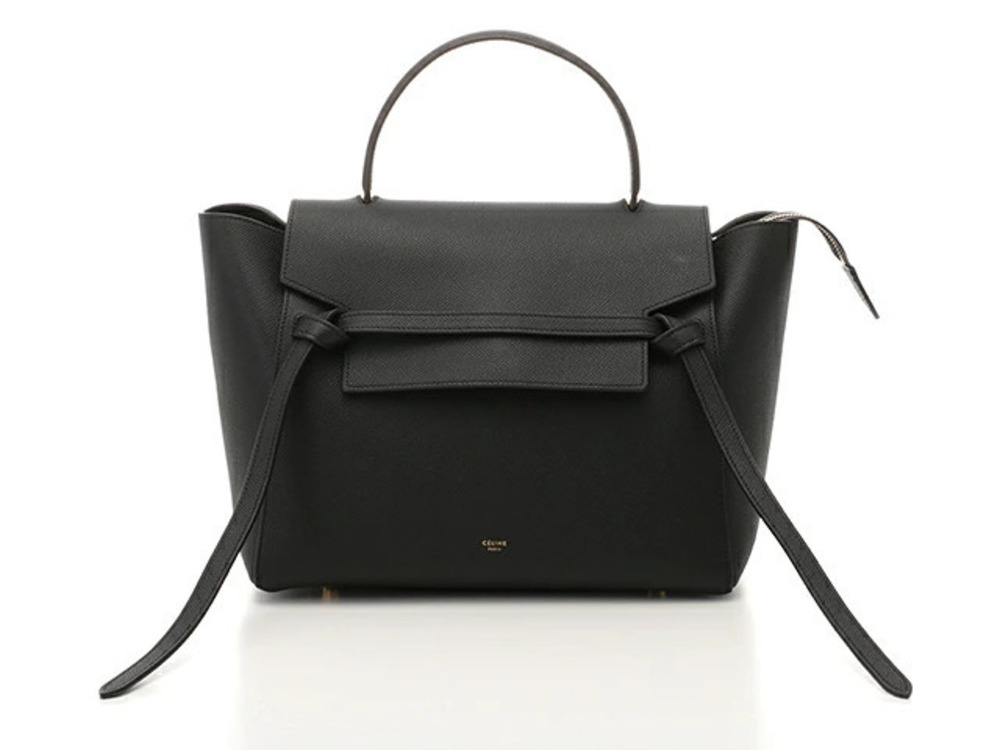 Celine Handbag Belt Bag Embossed Black